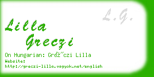 lilla greczi business card